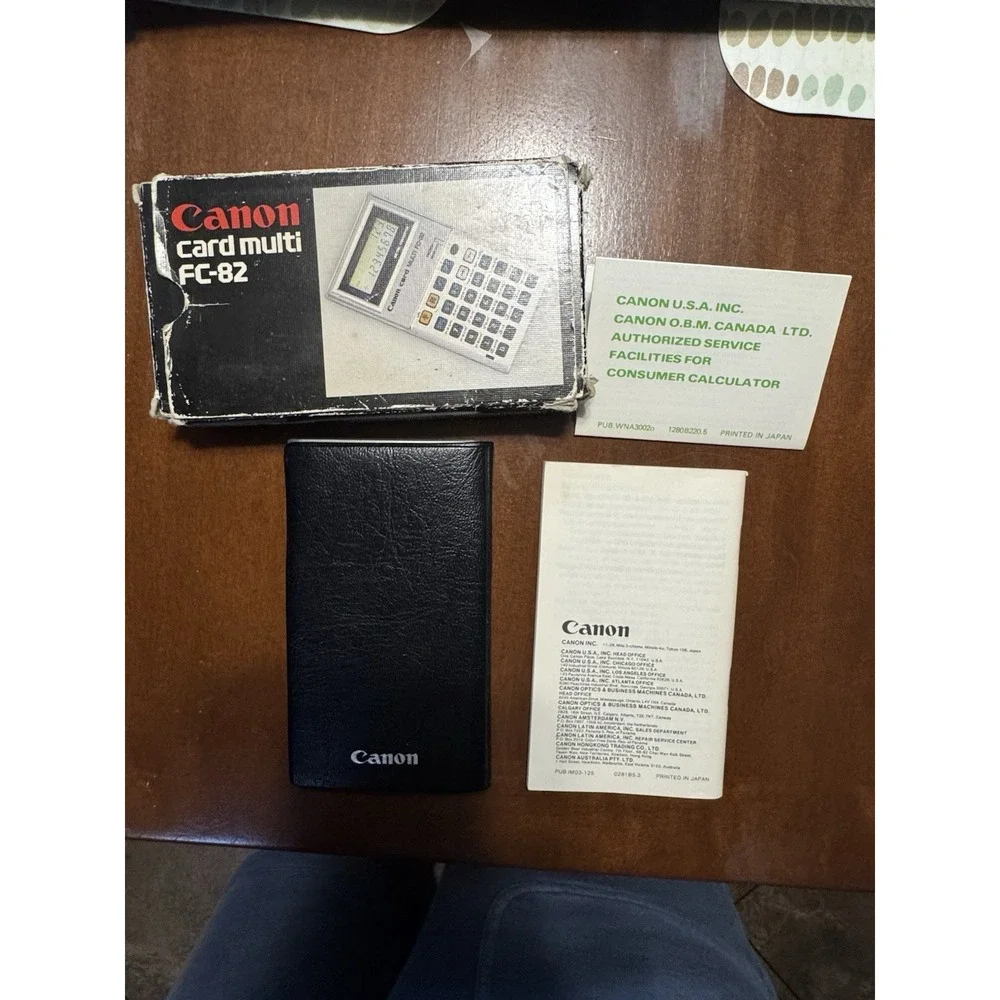 Vintage Canon Card Multi FC-82 Metric Conversion Display Mode Power/Memory Mode